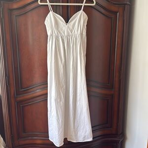 Zara white poplin Dress Large